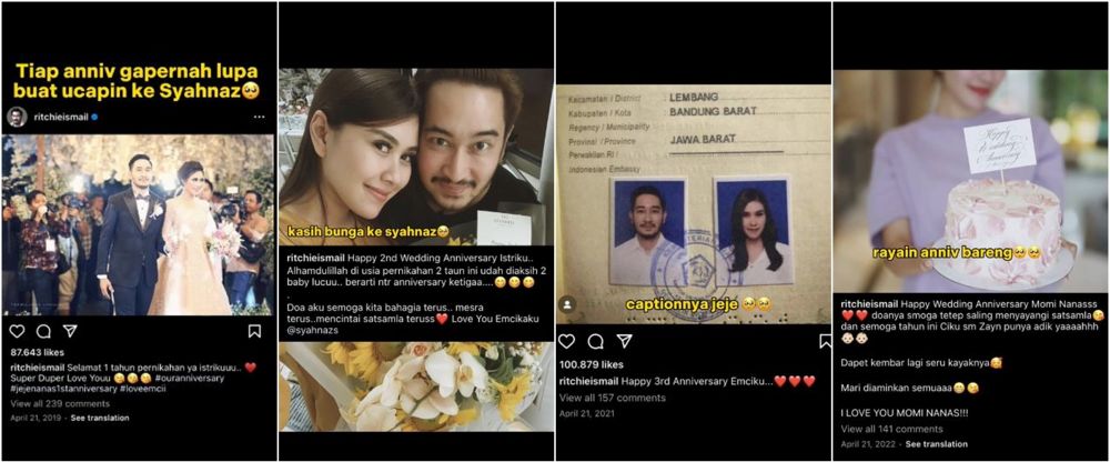 Viral keromantisan Jeje suami Syahnaz Sadiqah tak absen ucapkan kata mesra saat anniversary pernikahan