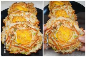 Cara bikin bakwan telur yang bentuknya cantik, antiambyar, dan irit minyak