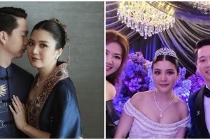 11 Momen resepsi pernikahan Valencia Tanoesoedibjo & Kevin Sanjaya, penampilan Ayu Ting Ting manglingi