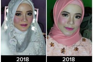 7 Potret transformasi makeup pengantin dari masa ke masa yang makin upgrade, perubahannya beda pol