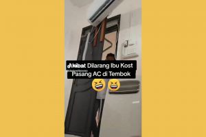 Nekat pasang AC meski dilarang ibu kos, akal-akalan pria ini kreatifnya di luar nalar