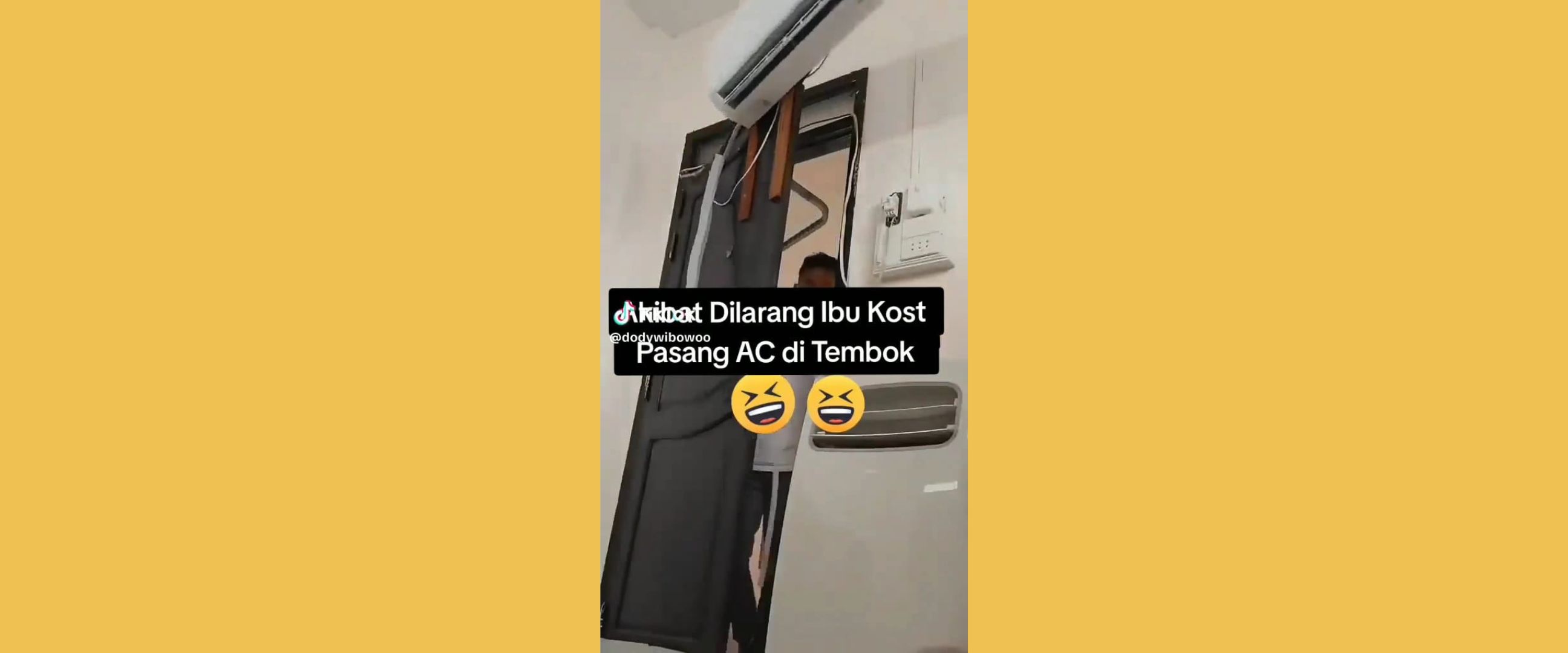 Nekat pasang AC meski dilarang ibu kos, akal-akalan pria ini kreatifnya di luar nalar