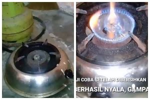Tak perlu dibongkar, begini cara mengatasi api kompor mati karena tumpahan masakan