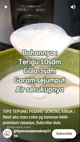 Tanpa baking soda dan margarin, ini trik bikin adonan pisang goreng yang renyah dan tak lembek