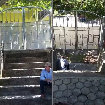 13 Potret kocak pagar depan rumah ini desainnya bikin geleng kepala, nggak sesuai fungsinya