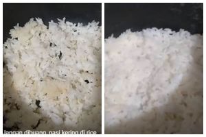 Bukan ditambah air, ini trik atasi nasi yang belum matang pakai 1 bahan