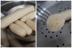 Tambah 1 bahan, begini cara merebus pempek supaya tak lengket dan antikempis saat dingin