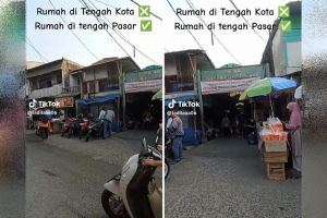 Cuma ada di kota besar, rumah warga di tengah pasar ini bikin warganet bertanya 'kok bisa?'