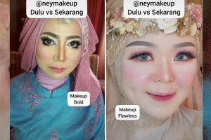 Hasil tak menghianati usaha, MUA ini tunjukkan perbandingan hasil makeup-nya dulu vs sekarang