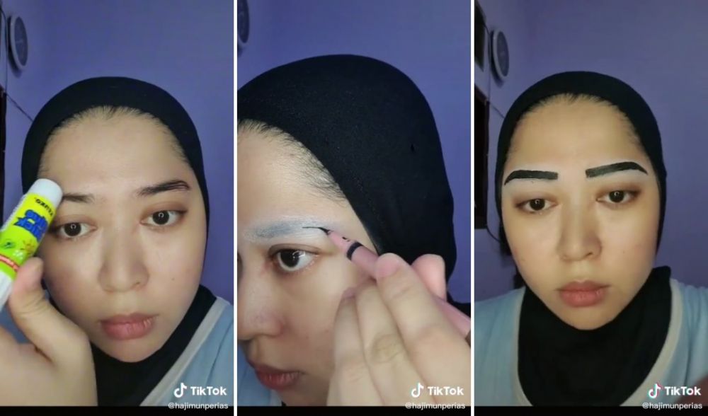 MUA recrete makeup pengantin 80-an ini hasilnya melebih ekspektasi, perbedannya bak bumi dan langit