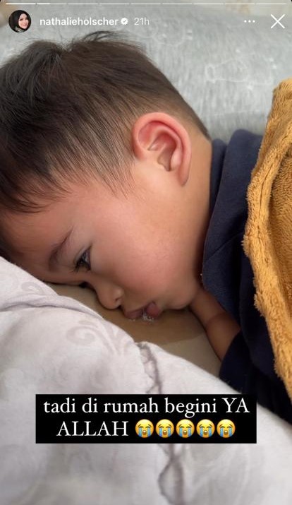 Anak semata wayangnya dilarikan ke rumah sakit, Nathalie Holscher singgung sikap cuek Sule