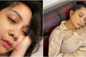 11 Gaya Nagita Slavina saat tidur ini dipuji, tetap terlihat cantik meski mangap