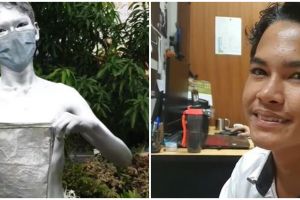 Manusia silver ditawari kerja saat meminta-minta di lampu merah, kini senang jadi housekeeping