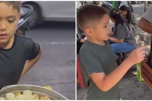 Wajah bule lidah melokal, ini 10 momen El Barack anak Jessica Iskandar saat jajan di kaki lima