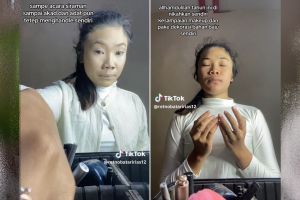 Disebut pengantin mandiri, wanita asal Banyumas ini makeup nikahan dan siraman serba sendiri