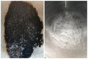 Cuma pakai 1 bahan, begini cara membersihkan kerak gosong tebal di wajan