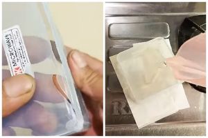 Bukan pakai lem, begini cara menambal kotak makan plastik yang retak pakai 1 alat sederhana