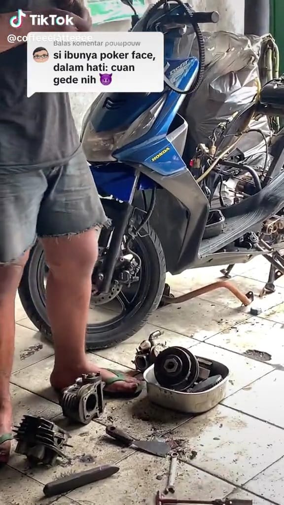 Akibat lalai nggak pernah dibawa ke bengkel, biaya servis motor ini capai jutaan rupiah