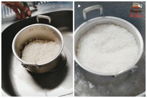 Cukup tambah 1 bahan dapur, begini cara menanak nasi tim yang lembut dan nggak mudah basi