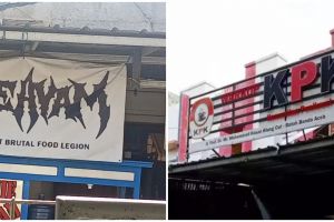 11 Spanduk kocak ini pakai jenis font nyeleneh, bikin orang menafsirikan macam-macam