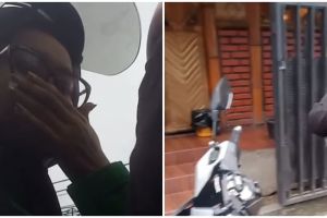 Buru-buru karena takut kesiangan, aksi penumpang ojek online ini tak terduga