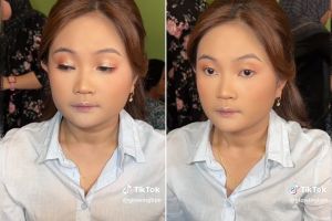 Wanita di-makeup wisuda ini hasilnya malah kayak mau tunangan, warganet galfok dengan ekspresinya