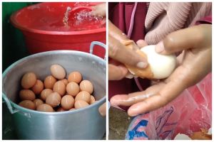 Tak perlu direndam air es, begini trik mengupas telur dalam jumlah banyak agar hemat waktu dan tenaga