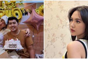 7 Momen perayaan ulang tahun Happy Asmara, raut wajah bahagianya tuai atensi