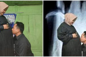 Pasangan ini minta warganet edit foto maternitynya, 11 hasilnya bikin ngelus dada