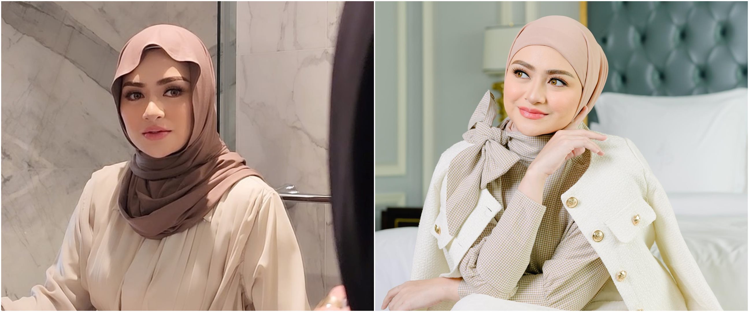 7 Potret terbaru Nathalie Holscher usai lepas hijab, pamer rambut panjang