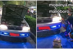Momen nyesek satu keluarga wisata ke Malioboro, mobil mogok tapi nggak ada yang nolong