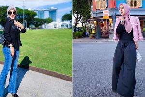 9 Potret Syahrini nongkrong bareng keluarga di Bali, penampilannya bikin warganet salah fokus