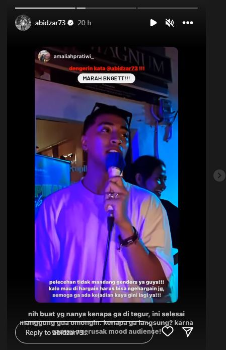 Alami pelecehan seksual saat karaoke, begini respons Abidzar Alghifari yang tetap profesional