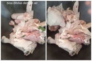 Bukan direbus, ini trik ampuh mengempukkan ayam kampung pakai 1 bahan dapur