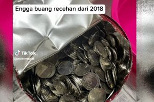 Selalu sisihkan duit receh dari 2018, pasangan suami istri ini bisa beli mesin cuci satu tabung