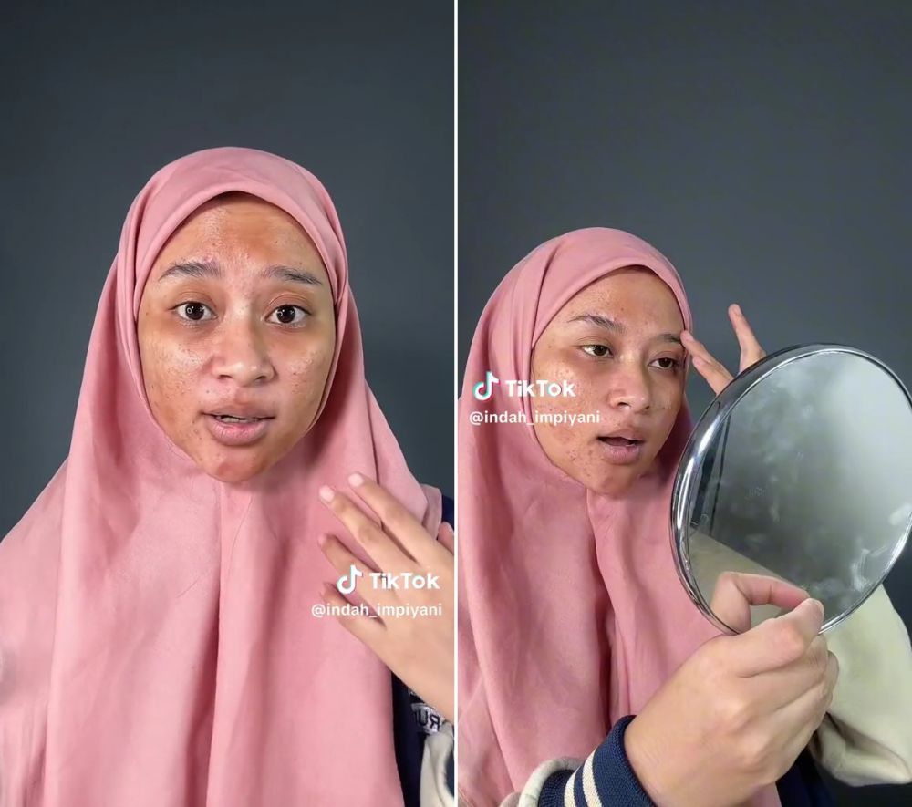 Bikin makeup transisi, potret wajah cewek ini malah disebut mirip istri sutradara terkenal
