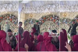 Pengantin pingsan di pelaminan ini bikin huru-hara tamu undangan dan suami, warganet ikut kena prank