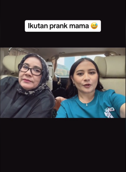 Ikut bikin tren fake daily routine di TikTok, reaksi ibunda Prilly Latuconsina ini di luar dugaan