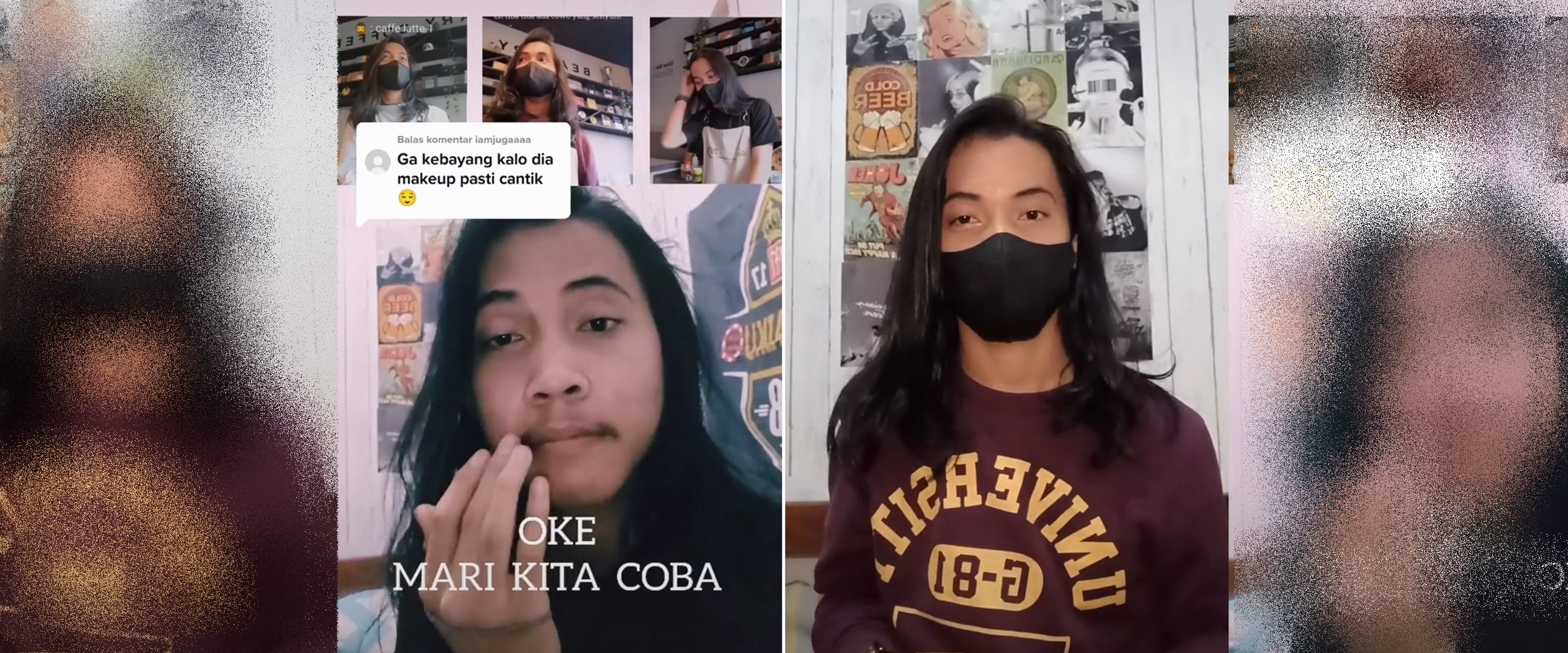 Sering disangka cewek, potret pria di-makeup jadi cantik ini hasilnya bikin cowok susah kedip