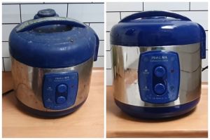 Tak perlu sabun, begini trik ampuh membersihkan karat di rice cooker pakai 2 bahan