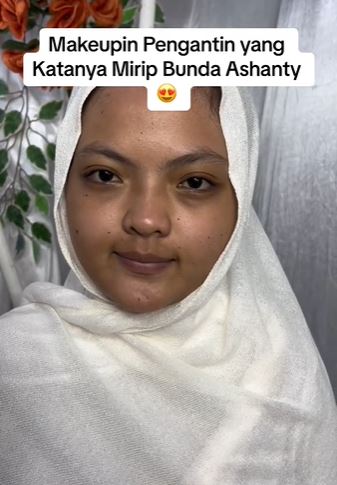 Transformasi wanita dirias MUA jadi pengantin adat Bangka Belitung, hasilnya mirip Ashanty