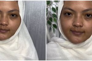 Transformasi wanita dirias MUA jadi pengantin adat Bangka Belitung, hasilnya mirip Ashanty