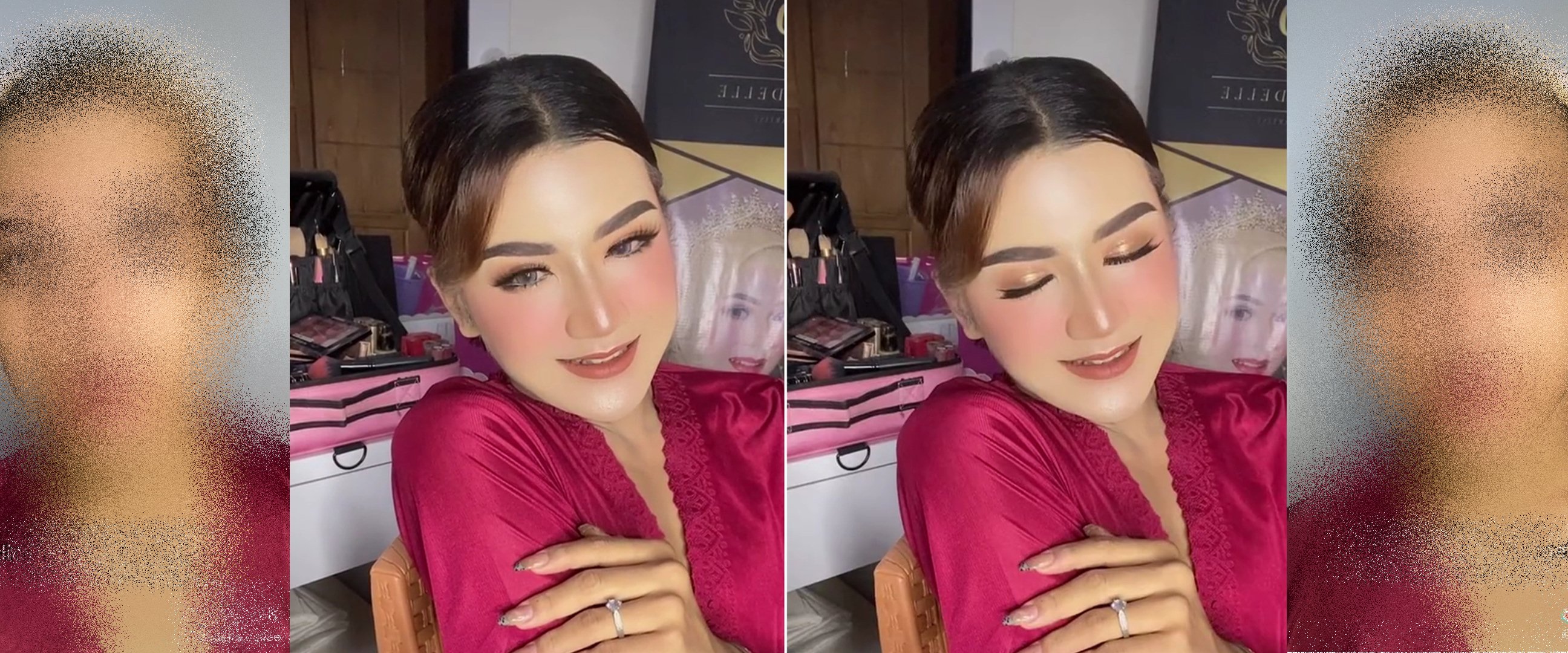 Model cantik di-makeup MUA ini ternyata cowok ganteng, begini potret aslinya sebelum dirias