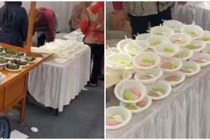 Potret kondangan dengan menu nggak biasa ini bikin full senyum, makanannya bak festival jajanan