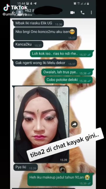 Minta teman perbaiki makeup pengantin yang gagal, hasil akhirnya melampaui ekspektasi