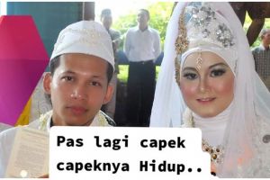 Salah pilih MUA, pengantin minta Sunda siger malah jadi manten hijab setinggi gunung, ini 8 potretnya