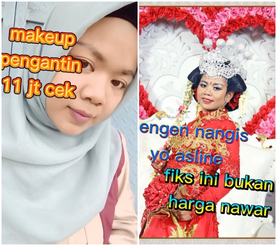 Bayar paket Rp 11 juta untuk menikah, makeup pengantin ini hasilnya zonk bikin ngelus dada