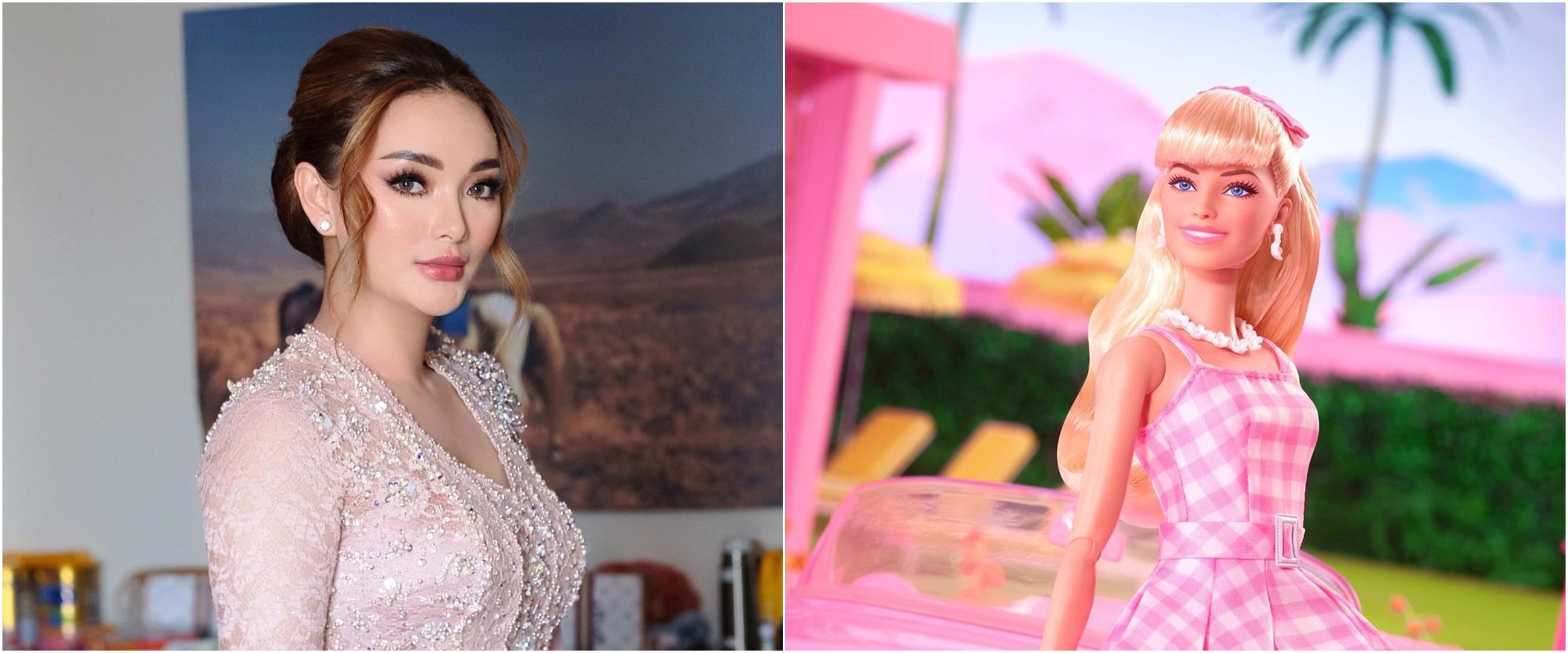 Video lawas Zaskia Gotik cosplay Barbie ini viral disebut mirip boneka sungguhan, intip 7 potretnya
