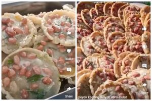 Bukan pakai teflon atau sendok sayur, ini cara cepat menggoreng peyek agar bentuknya bulat sempurna