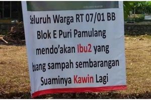 11 Tulisan lucu di spanduk perkampungan ini mau ketawa tapi takut dosa, isinya nyeleneh semua